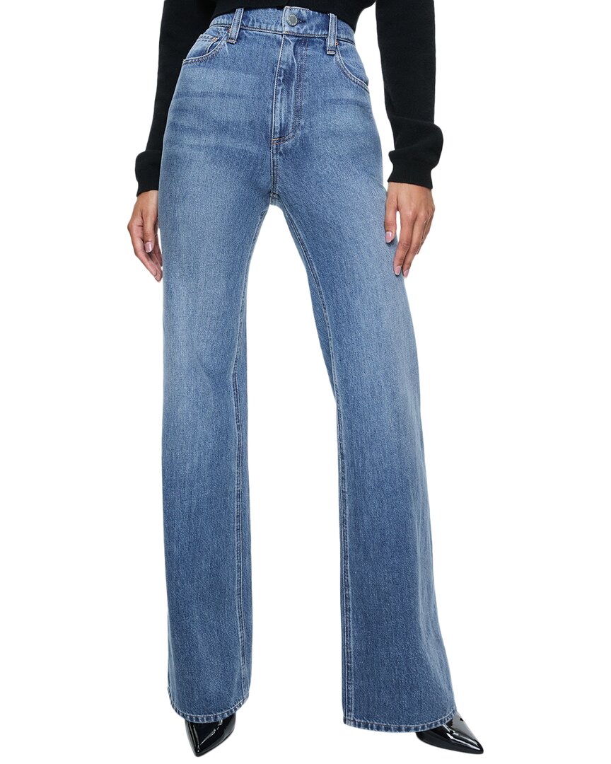 Alice And Olivia Weezy Full Length Jeans In Blue