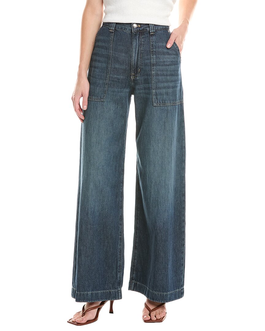 Madewell Lindewood Wash Super Wide Leg Jean In Blue