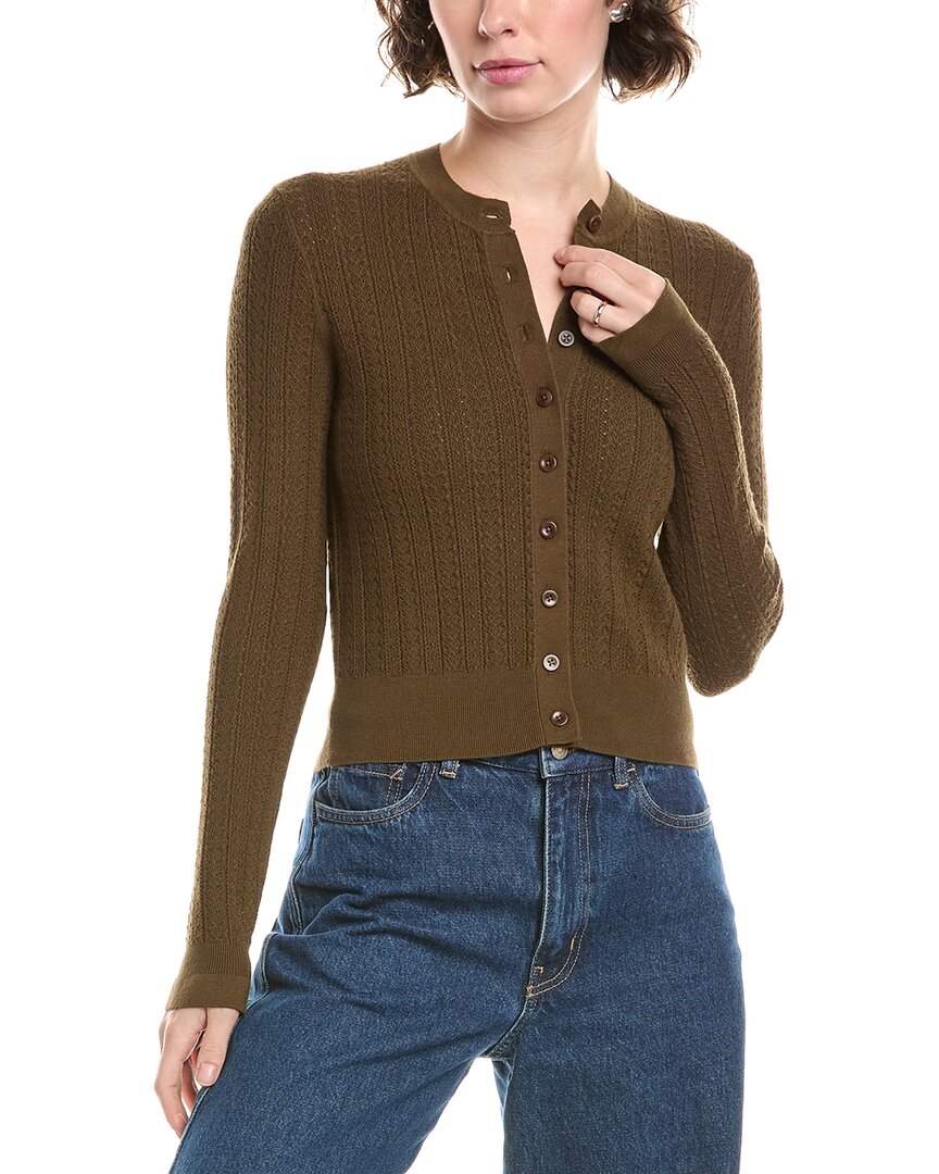 Madewell The Signature Open Knit Cardigan In Brown