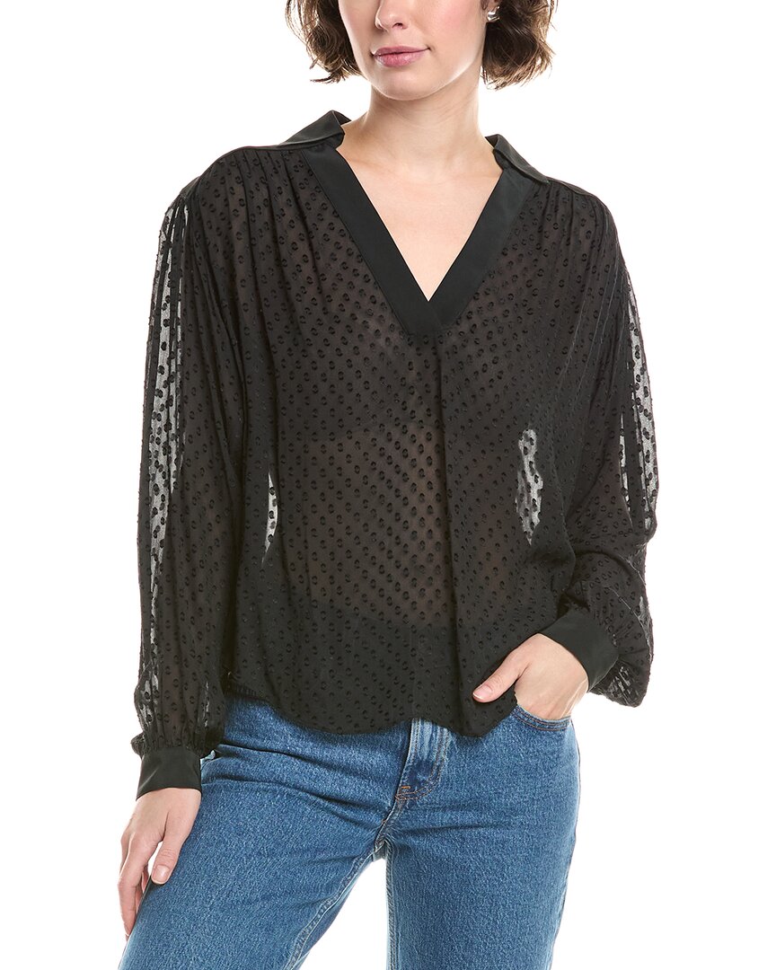 Madewell Popover Top In Black