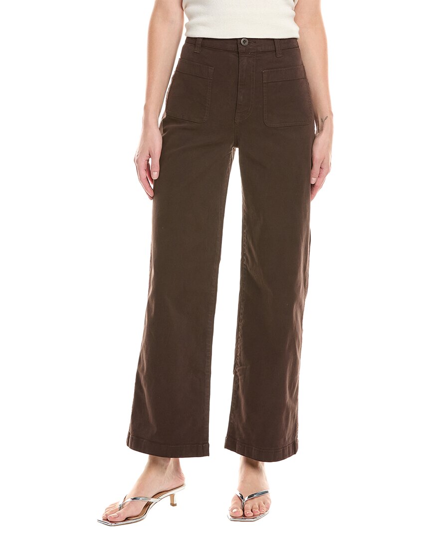 Madewell Patch Pocket Emmett Winnitex Twill Trousers Dark Carob In Brown