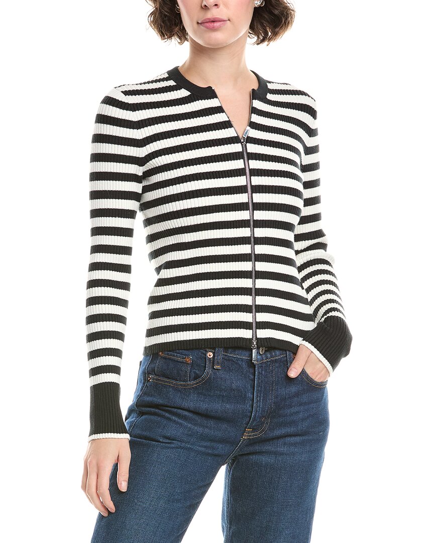Madewell Zip-front Cardigan In Blue