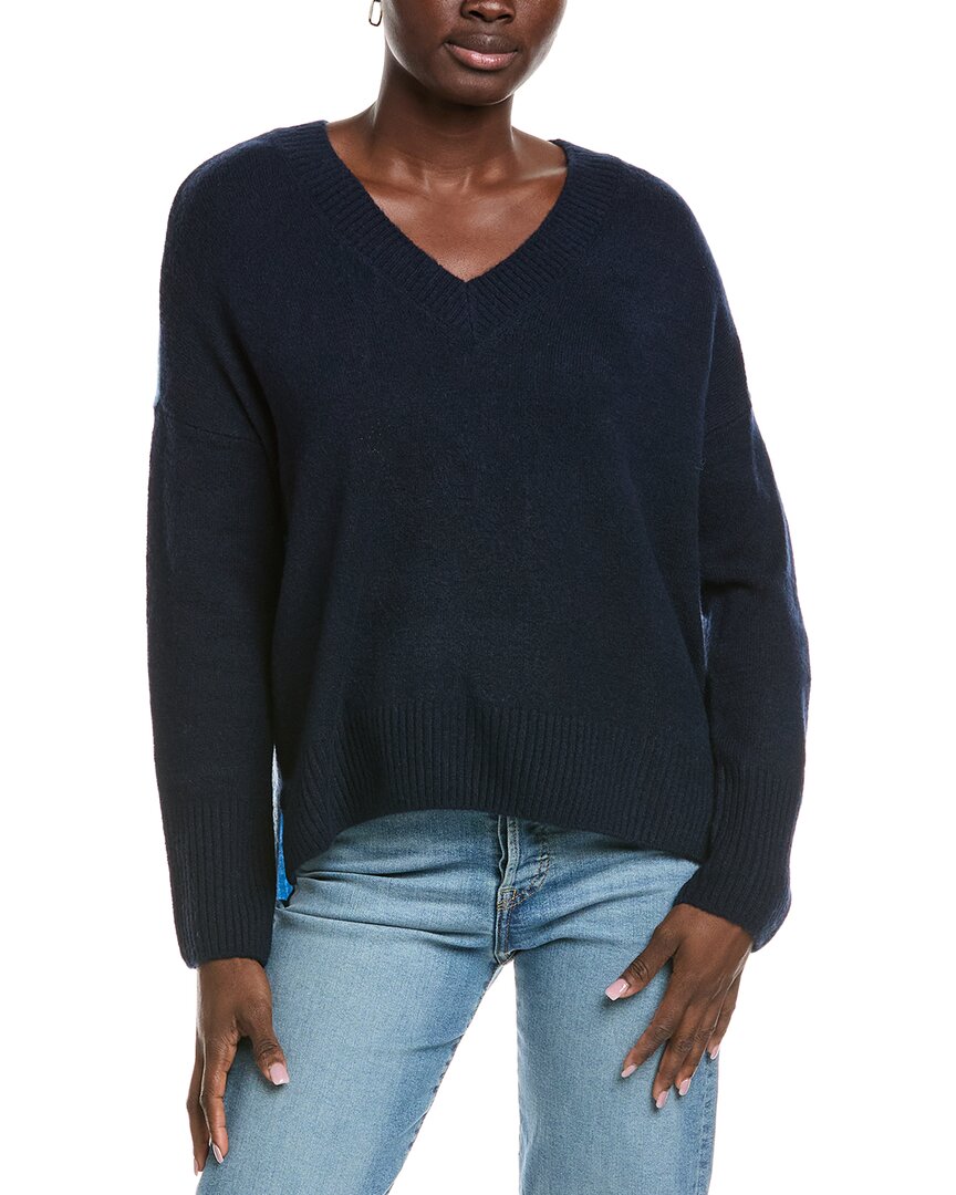 Vince Camuto High-low Sweater In Blue