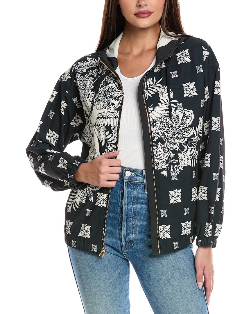 Johnny Was Bee Active Full Zip Jacket In Blue