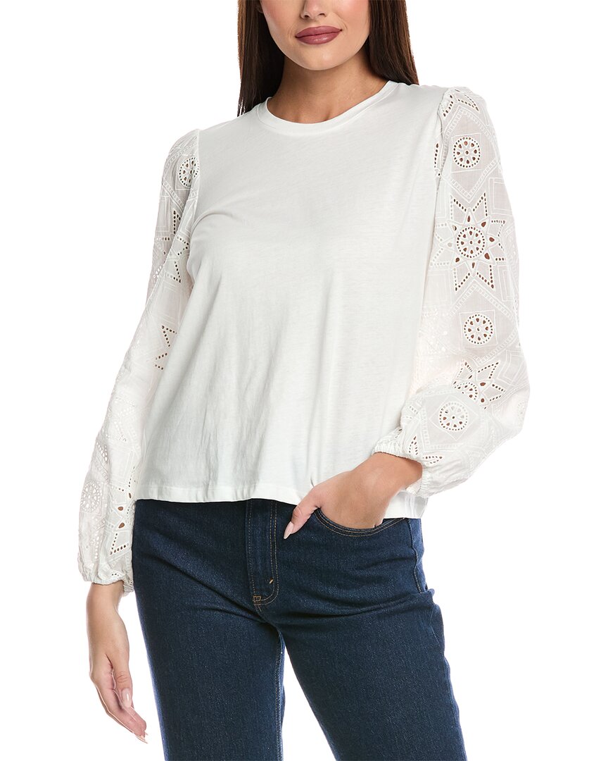 Johnny Was Nora Easy T-shirt In White