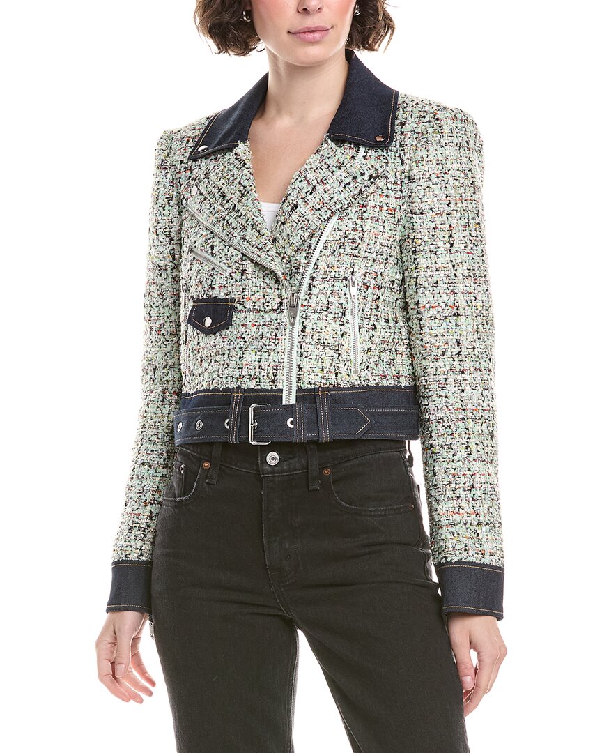 Cinq À Sept Anya Boucle Zoe Jacket In Multi