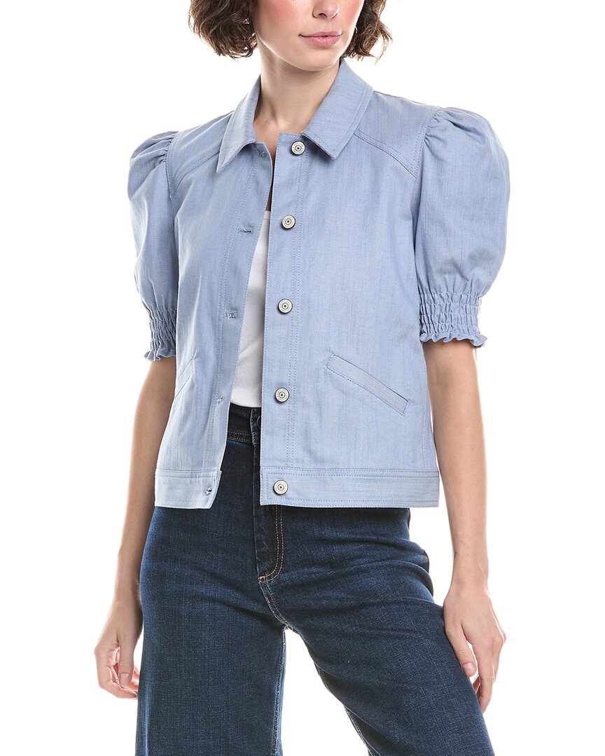 Cinq À Sept Roselyn Jacket In Bluw In Blue