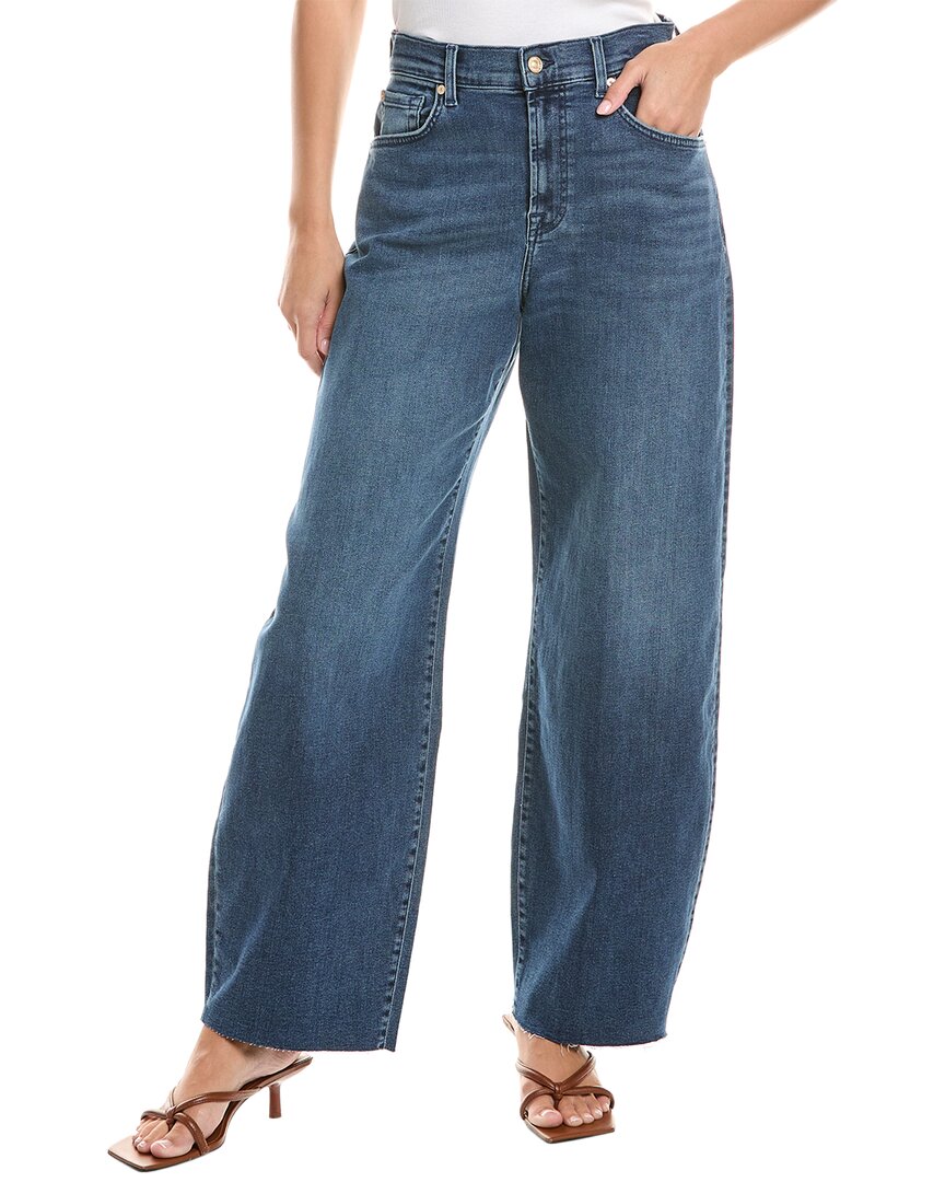 7 For All Mankind Bonnie Curvilinear Warrenton Jean In Blue
