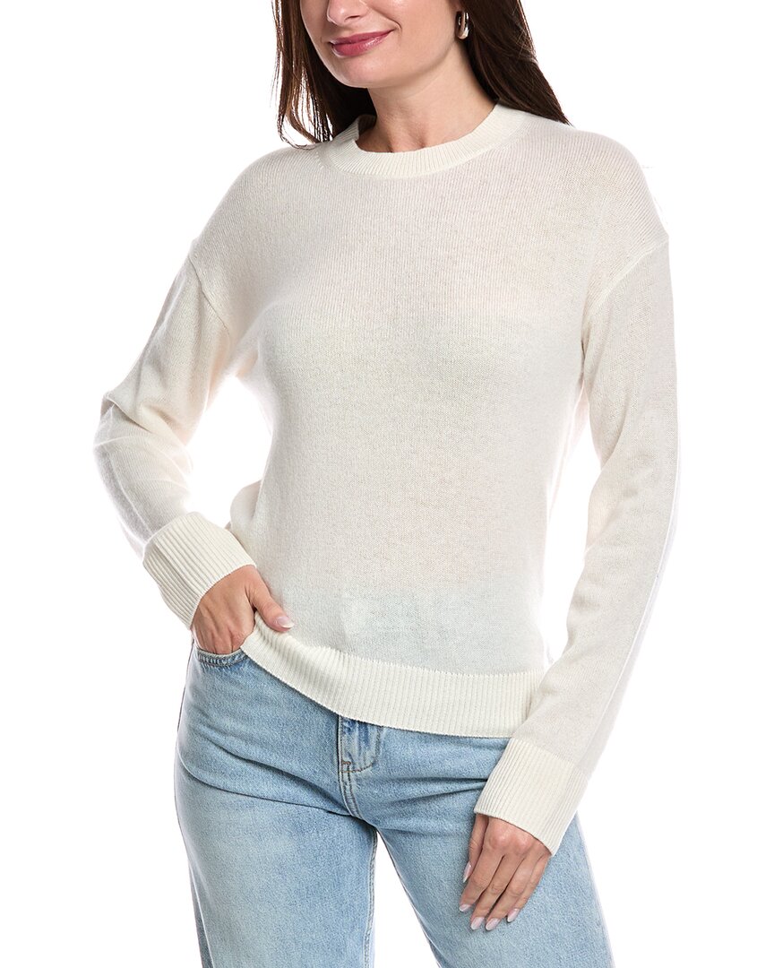 Theory Easy Cashmere Sweater In White