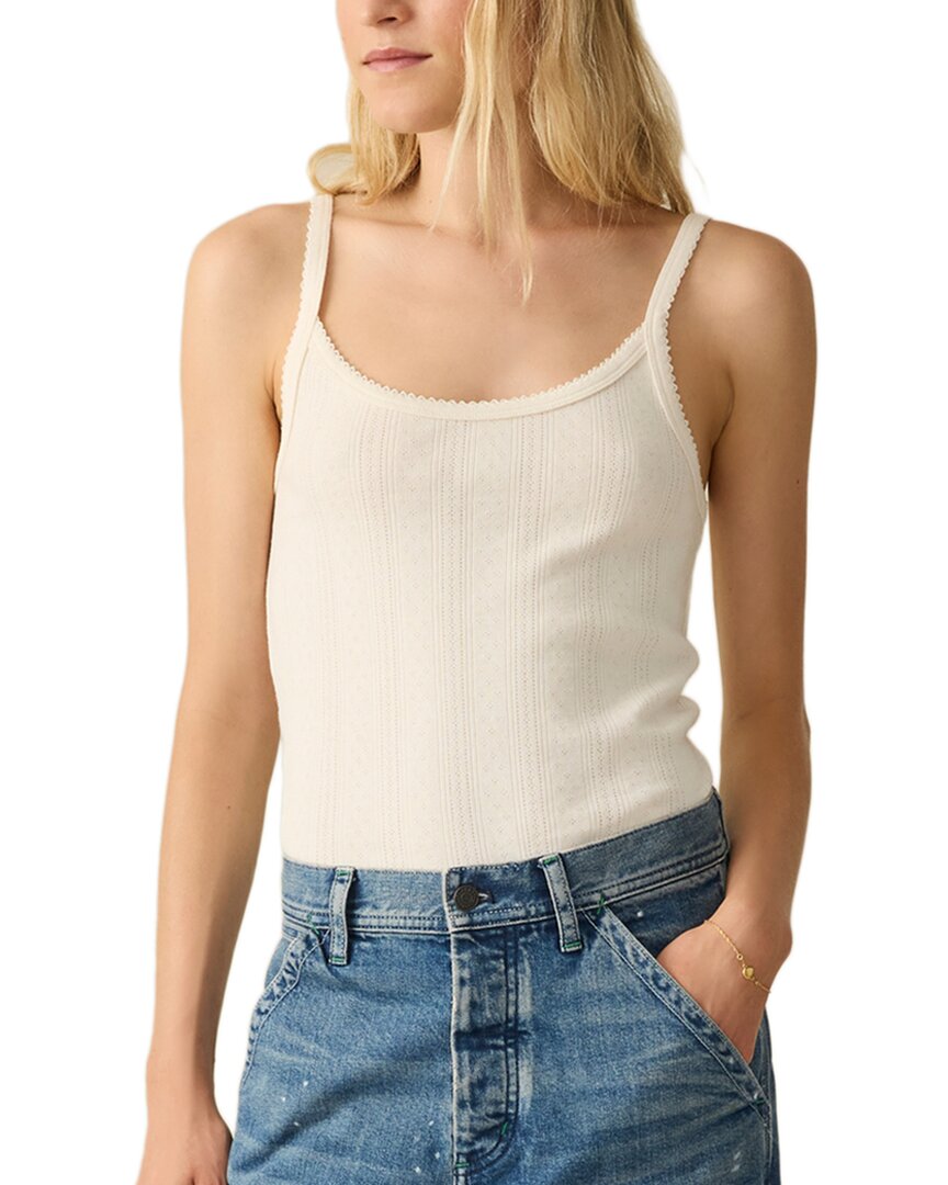 Faherty Pacific Pointelle Tank In White