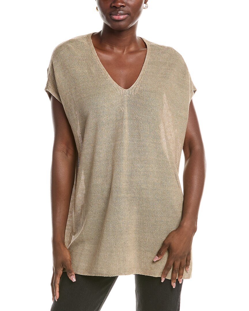 Eileen Fisher Linen Tunic In Neutral