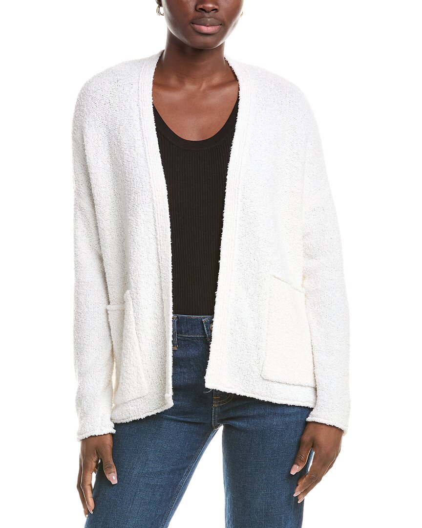 Eileen Fisher Cashmere-blend Cardigan In White