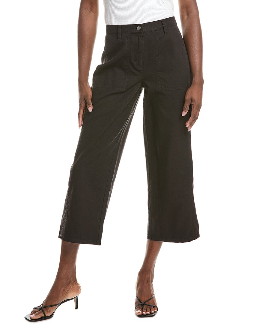 Eileen Fisher Petite Wide Ankle Pant In White