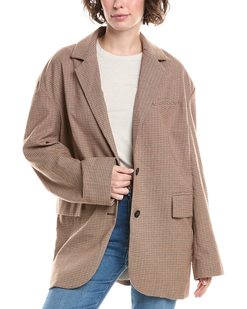 Free People Reggie Blazer In Ginger In Brown