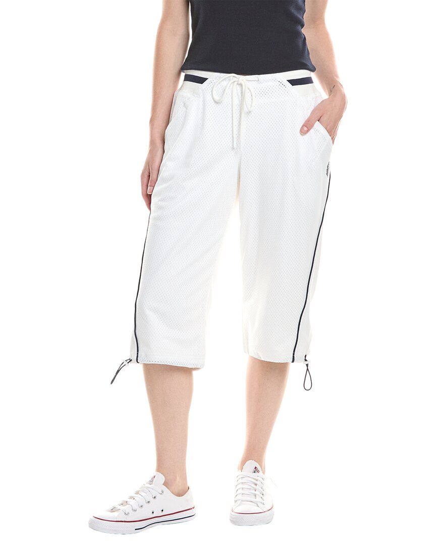 Free People Fp Movement Hot Mesh Capri Pants In White