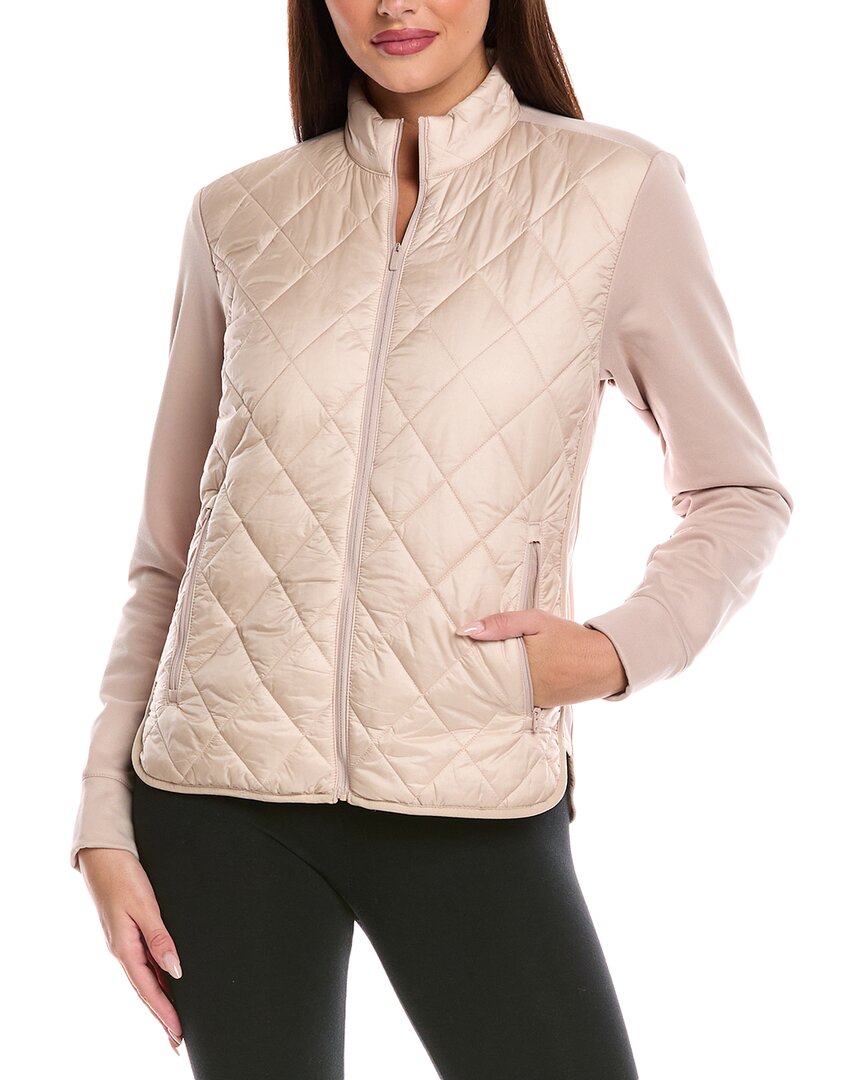 Adidas Originals Adidas Ultimate365 Quilted Zip Jacket In Neutral