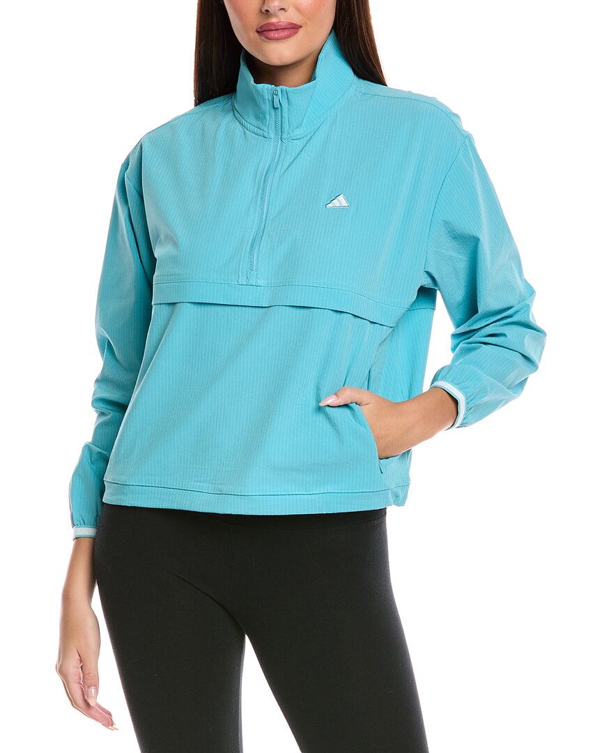 Adidas Originals Adidas Go-to 1/4-zip Jacket In Green