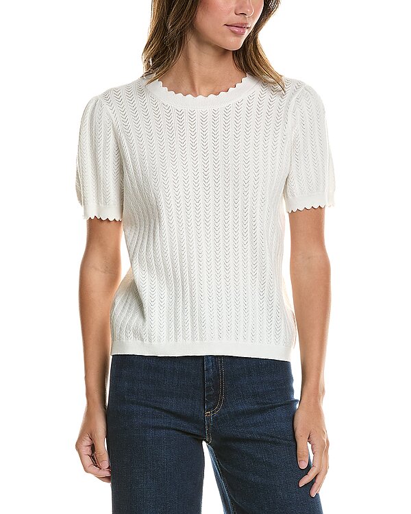 CeCe Pointelle Sweater