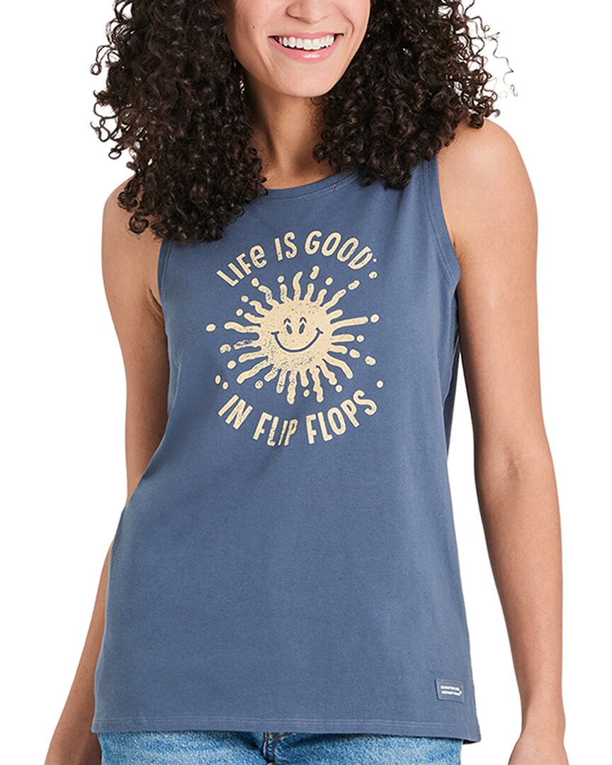 Life Is Good Crusher Tank In Blue