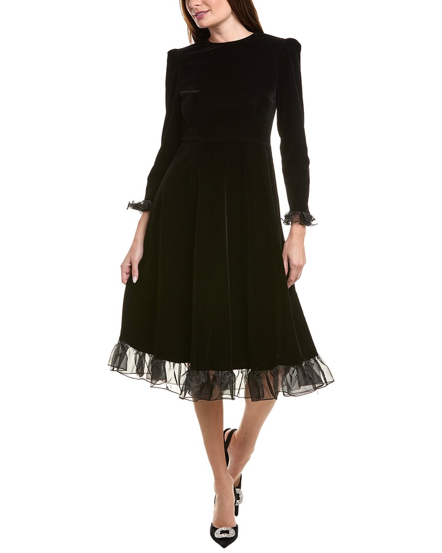 Area Stars Terra Midi Dress In Black