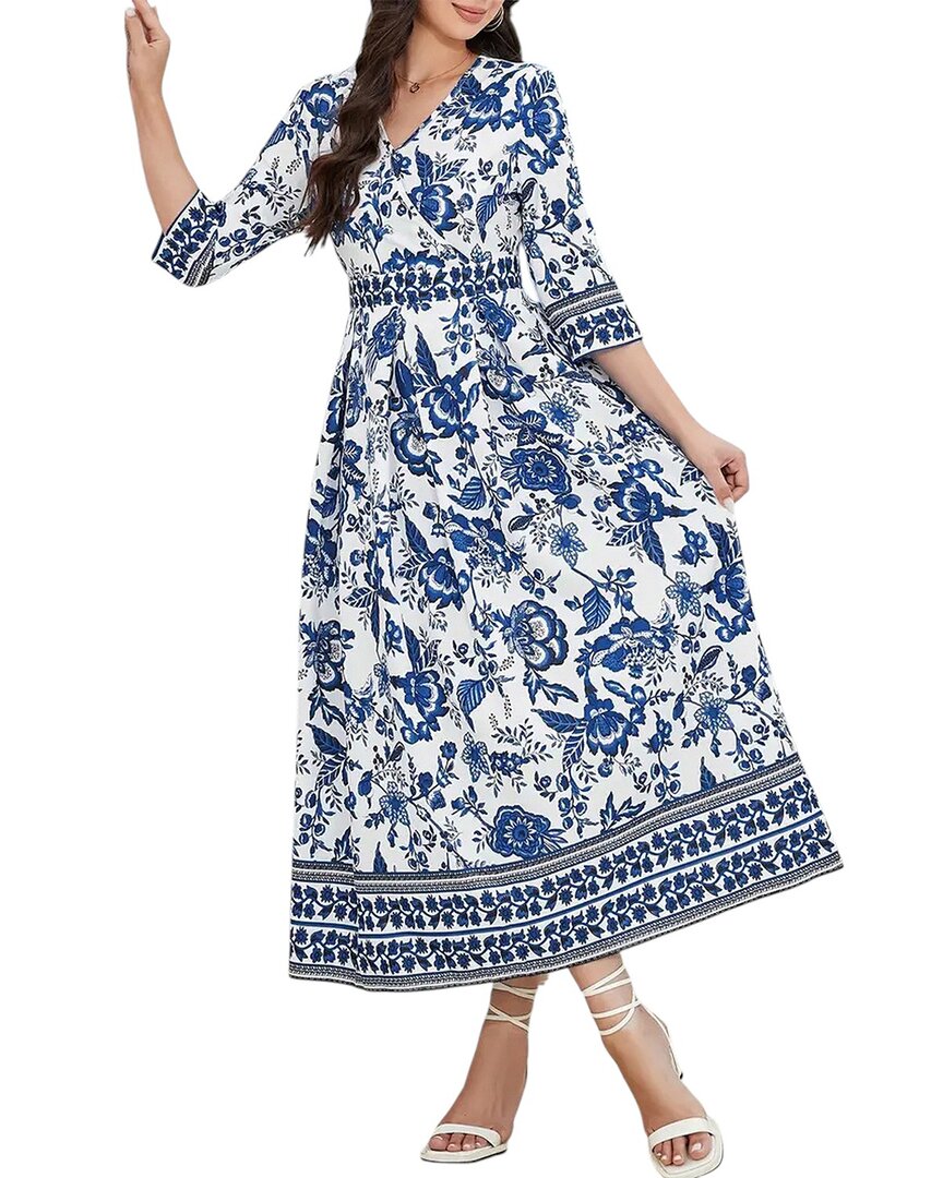Lily Kim Maxi Dress In Blue