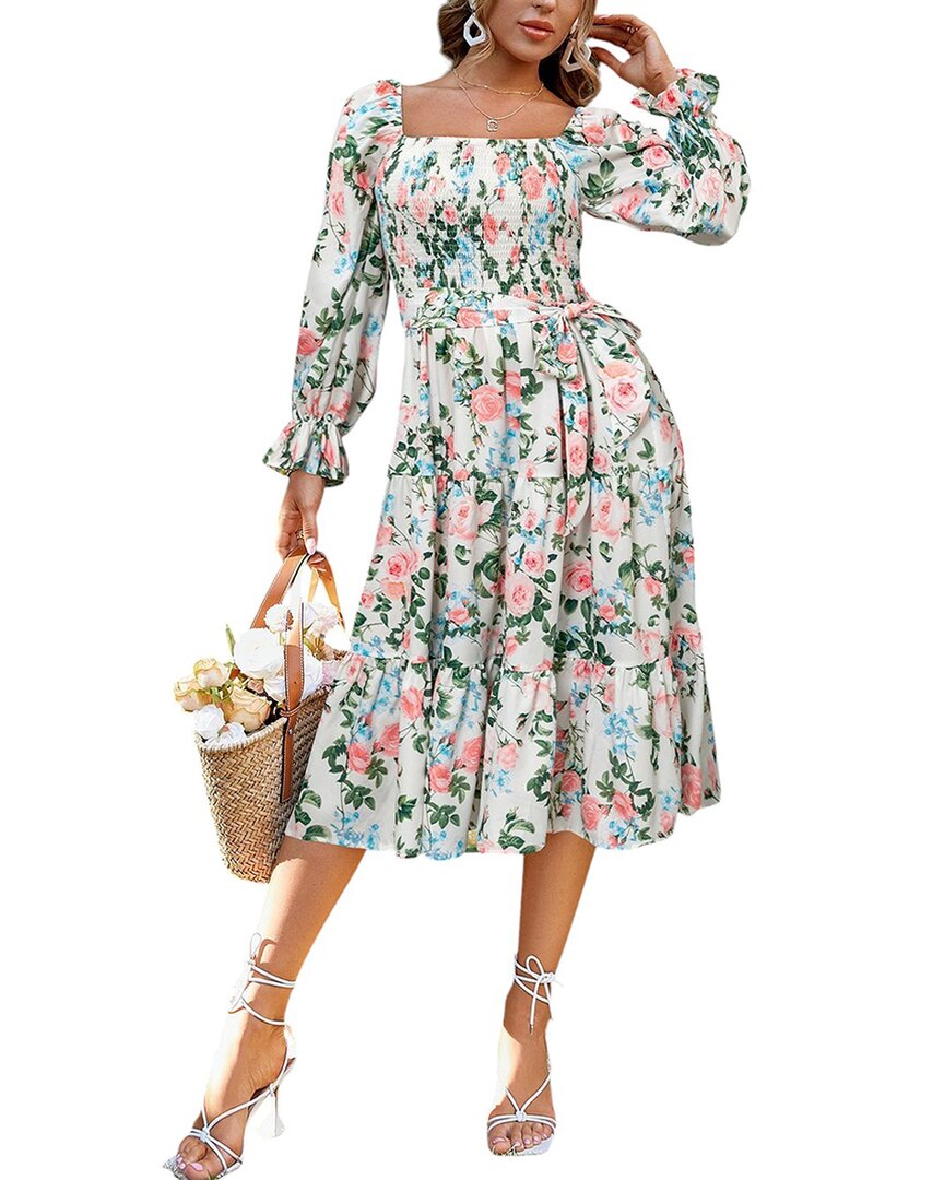 Leon Gori Midi Dress In Multi