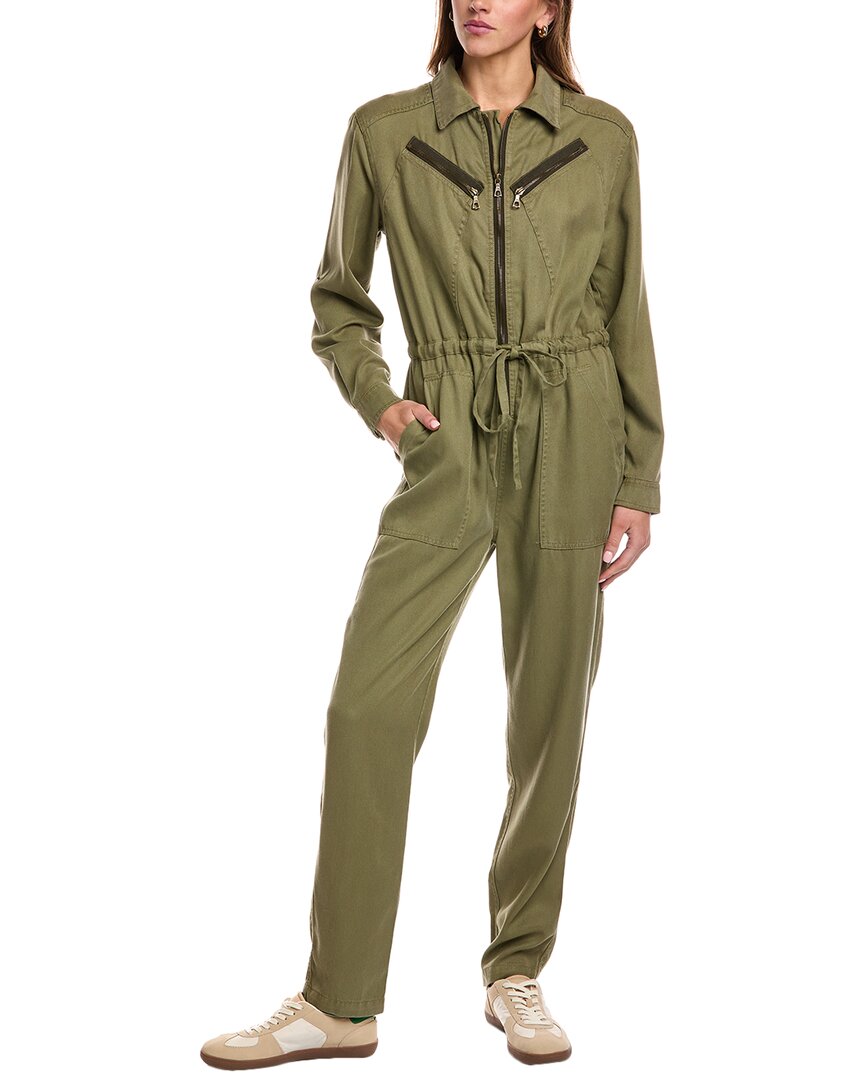 Officine Generale Kho Jumpsuit In Green