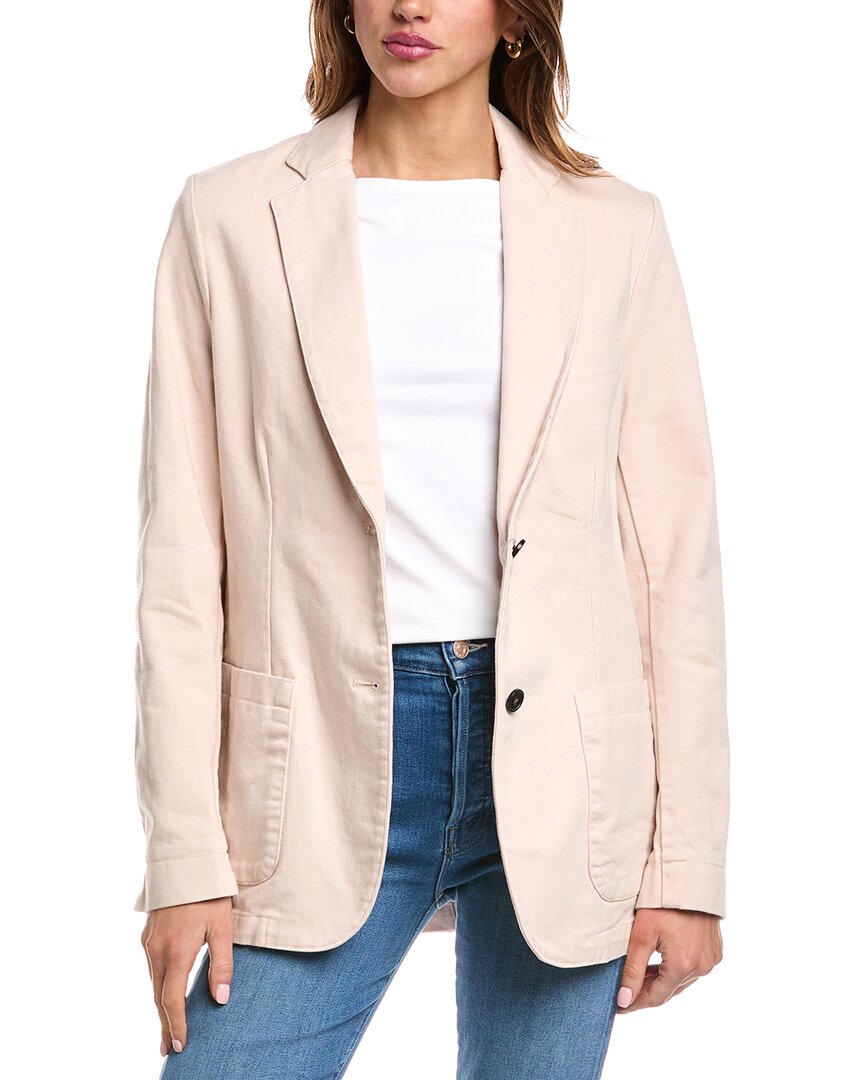 Officine Generale Paola Twill Jacket In Pink