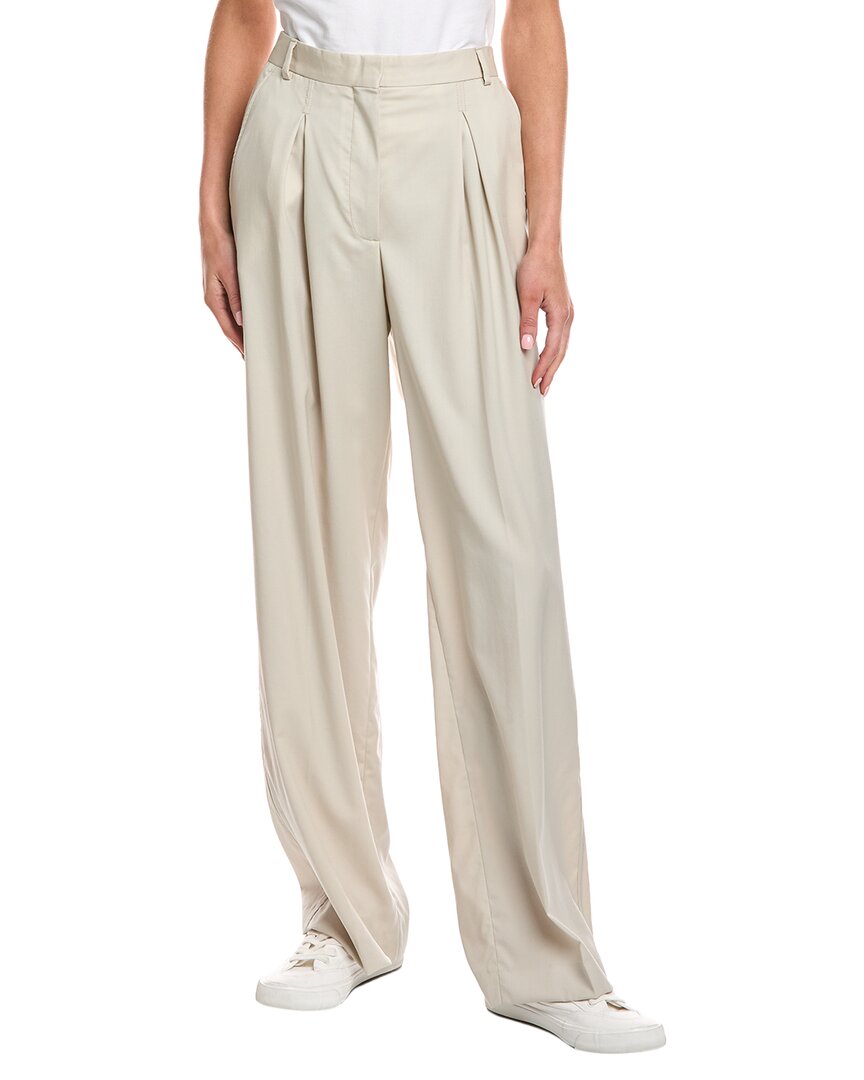 Officine Generale Sophie Wool Pant In Neutral