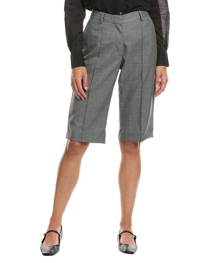 Officine Generale Rosy Wool Short In Gray