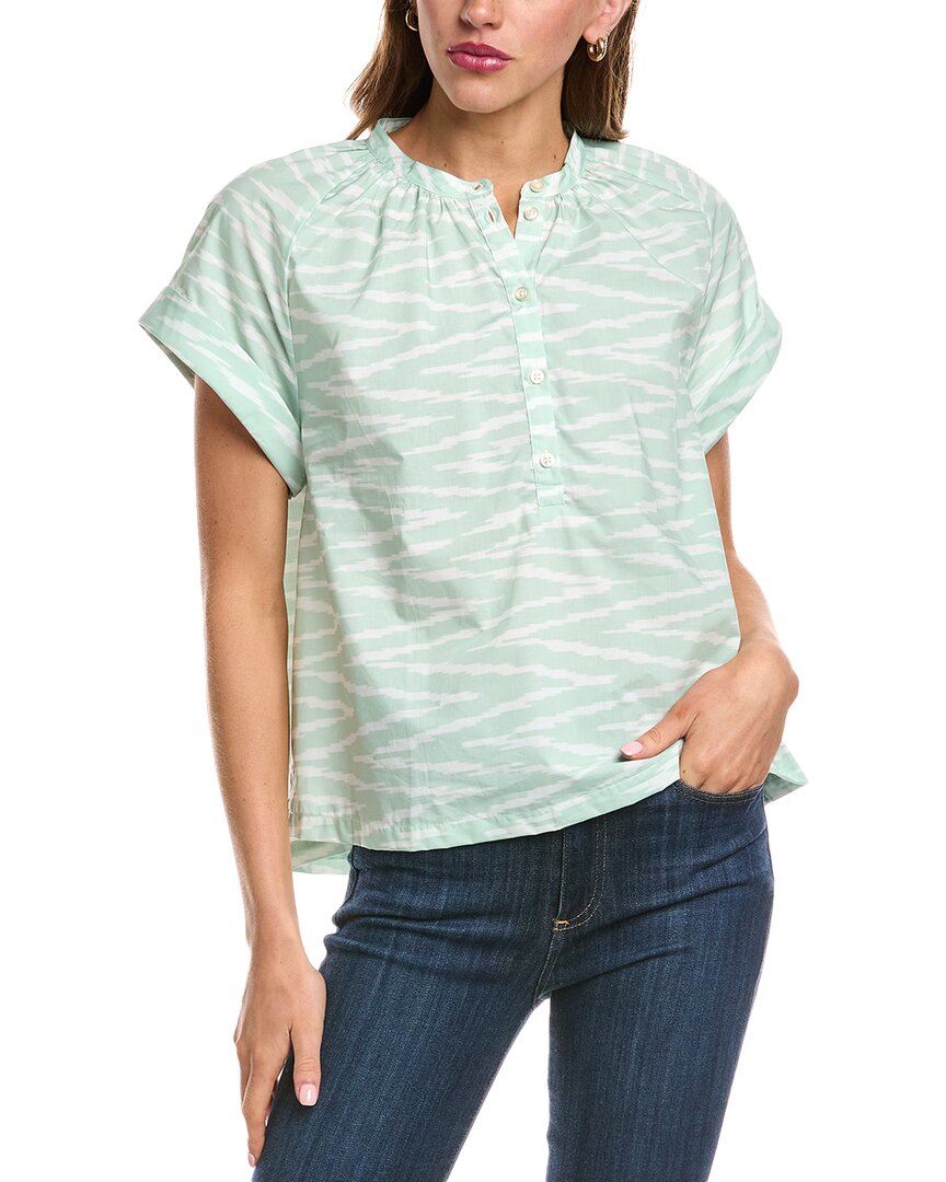 Officine Generale Nolwenn Shirt In Green