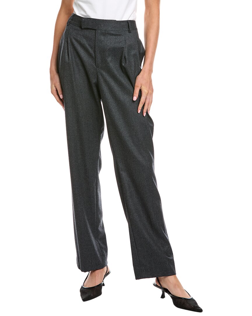 Officine Generale Marilou Wool Pant In Gray