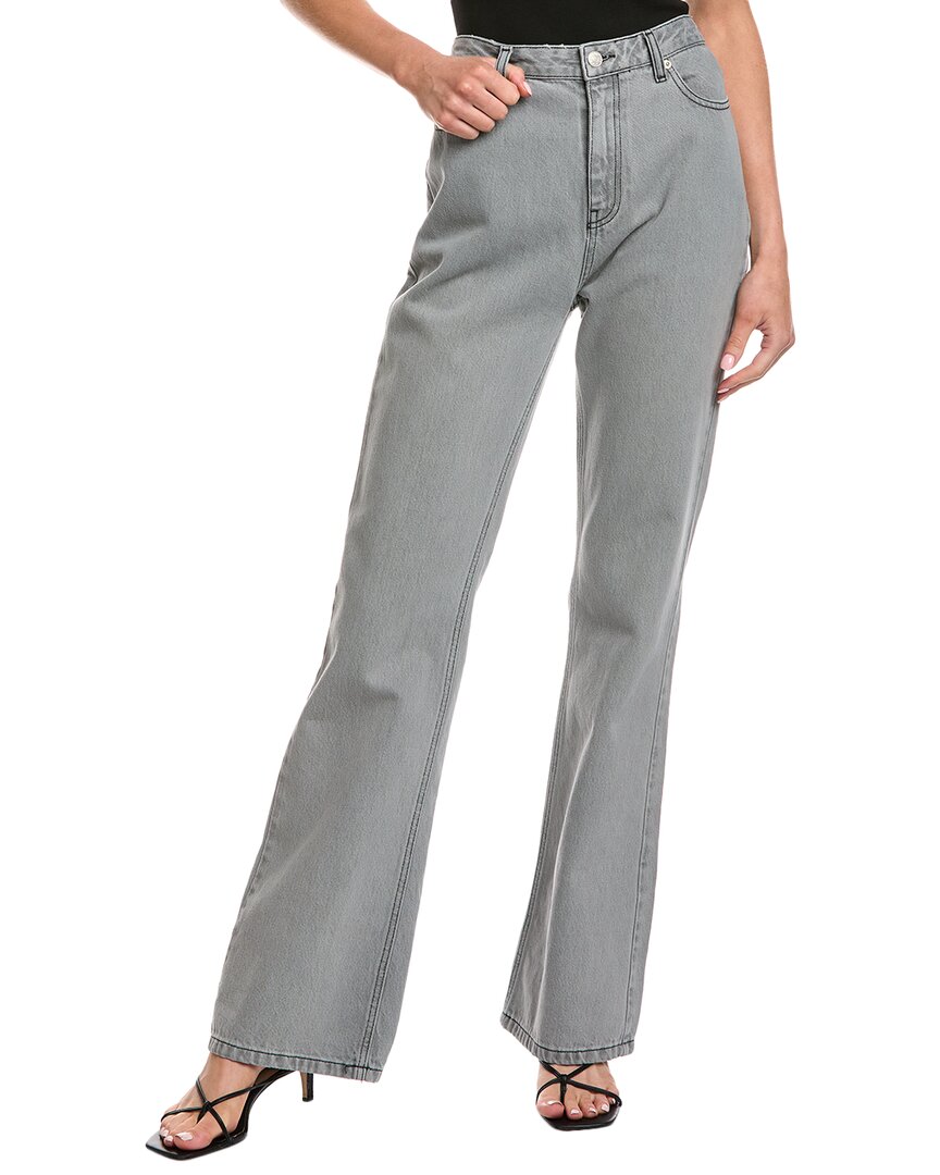 Officine Generale Ginger 5-pocket Mid Grey Jean In Gray