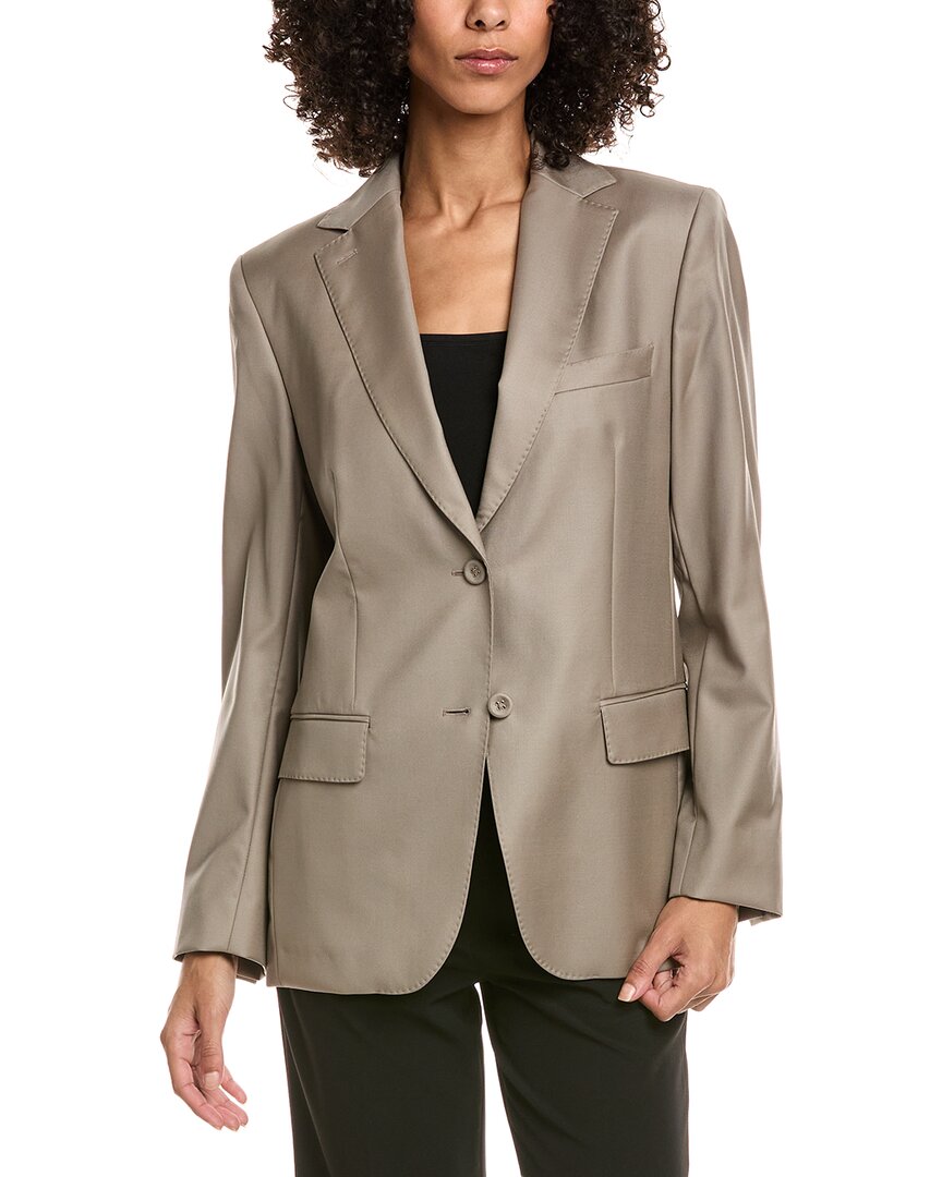 Officine Generale Charlene Wool Blazer In Gray