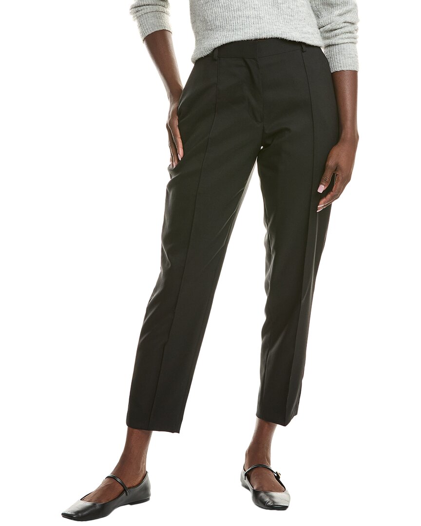 Officine Generale Roxane Slim Wool Pant In Green