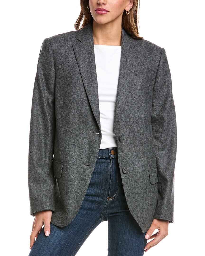 Officine Generale Charlene Wool Jacket In Gray