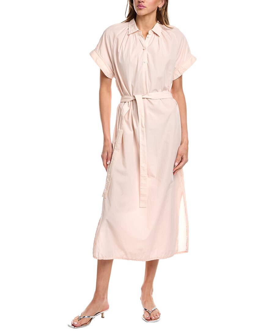 Officine Generale Nolwenn Midi Dress In Pink