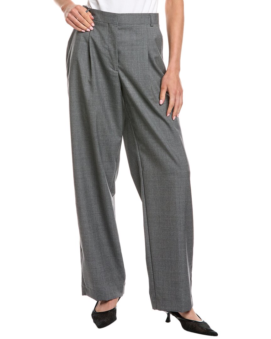 Officine Generale Maryse Wool Pant In Gray