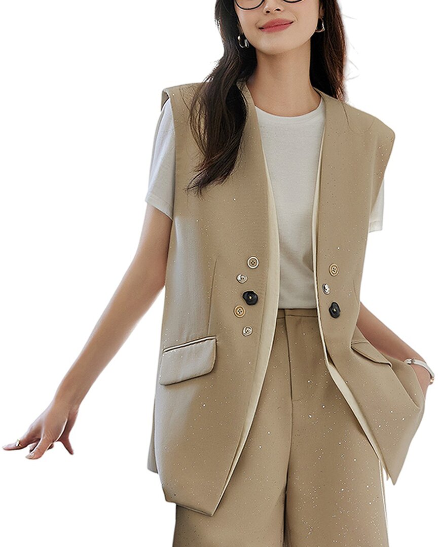 Ounixue 2pc Vest & Short Set In Multi