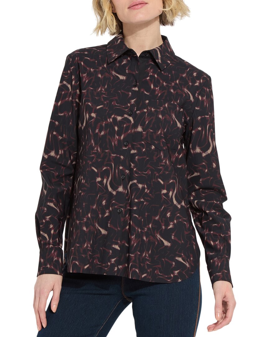 Lyssé New York Lysse New York Cropped Schiffer Shirt In Black