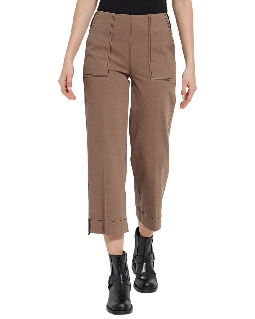 Lyssé New York Lysse New York Fraces Wide Leg Crop In Brown