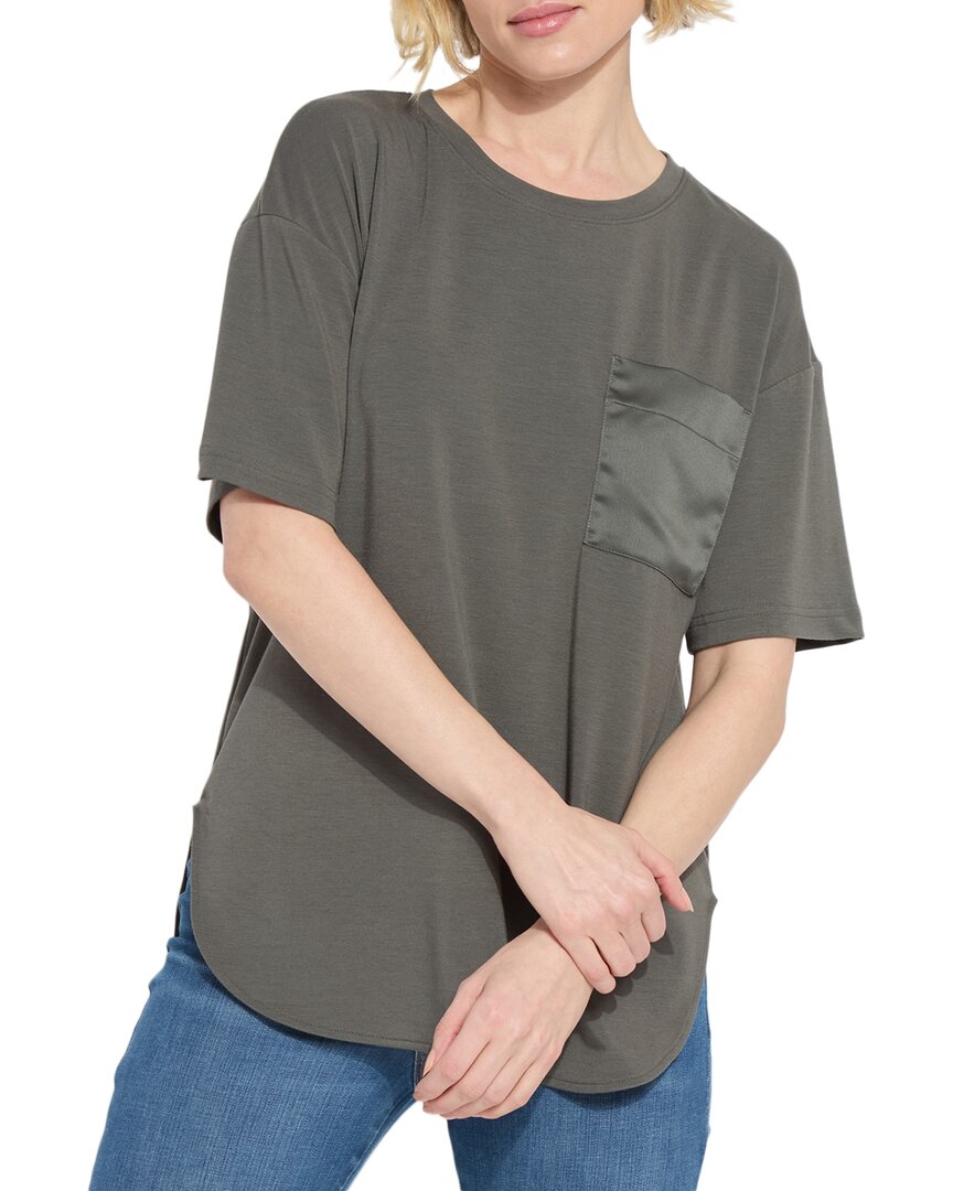Lyssé New York Lysse New York Jazmin Mix Media Top In Green