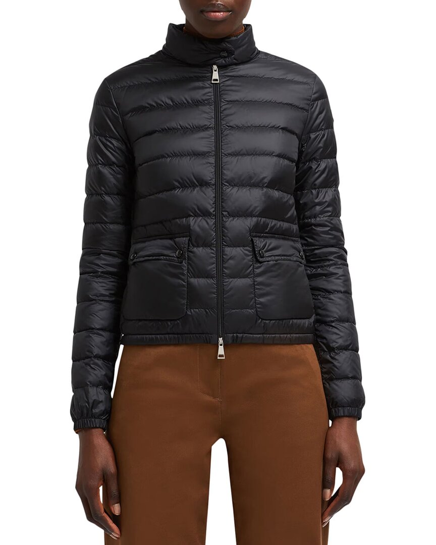 Moncler Lans Packable Short Down Jacket In Blue