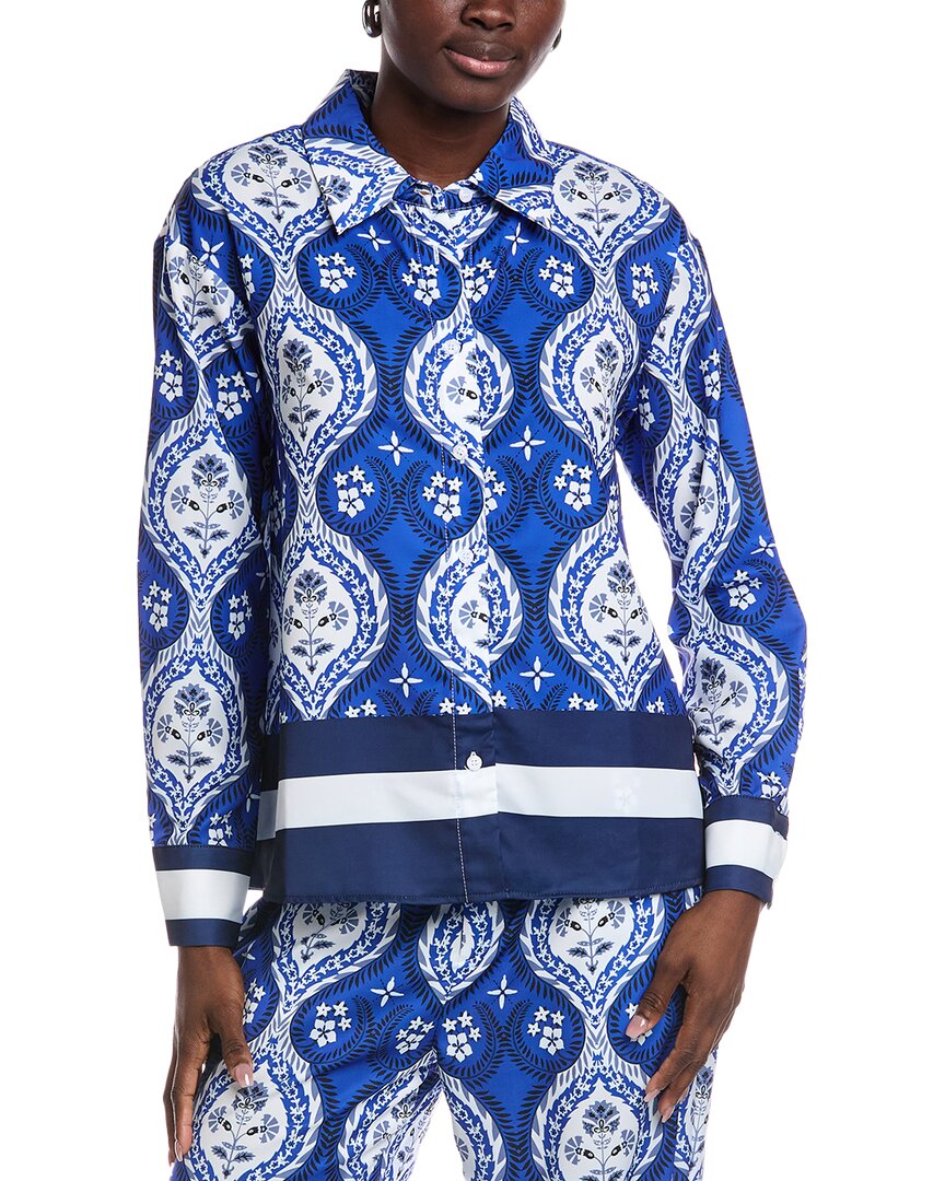 Gracia Pajama Shirt In Blue