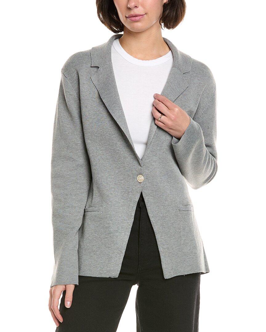 Elan Blazer Sweater In Gray