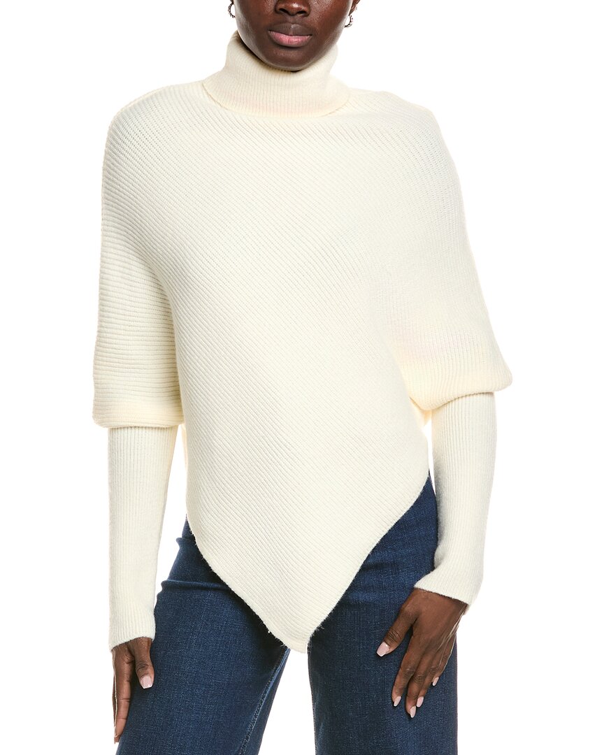Madison Miles Turtleneck Sweater In White