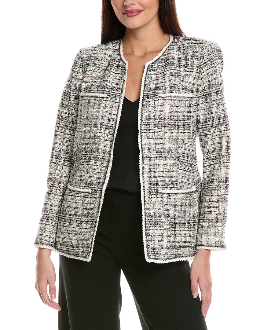 Kobi Halperin Tweed Jacket In Gray