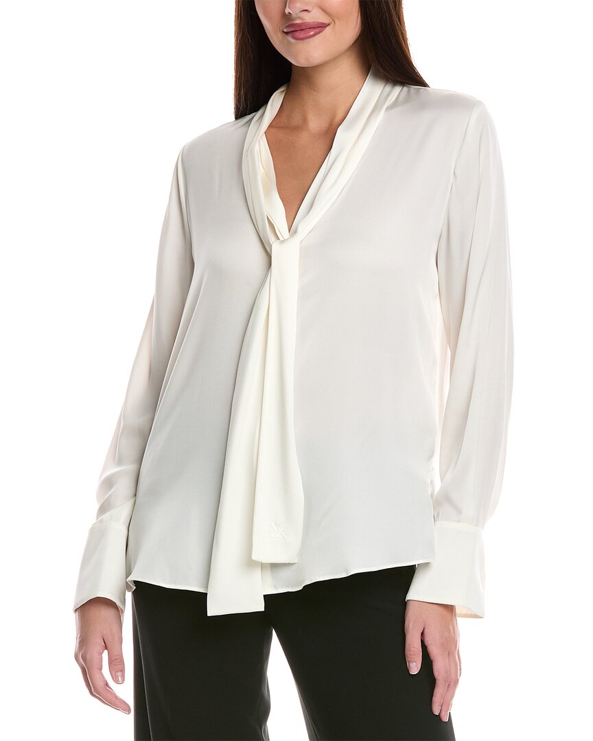 Kobi Halperin Leni Silk-blend Blouse In White