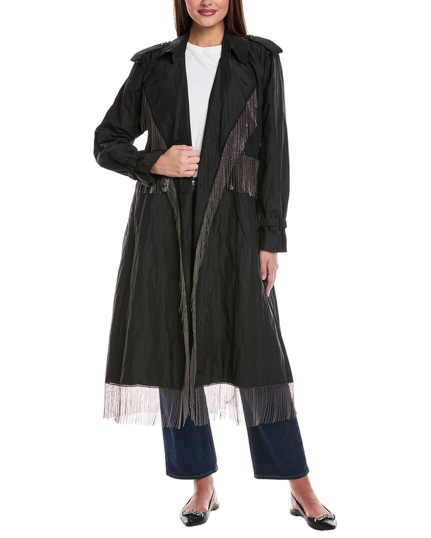 Kobi Halperin Orly Trench Coat In Black