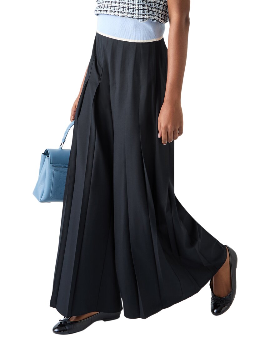 Lk Bennett Colette Trouser In Blue